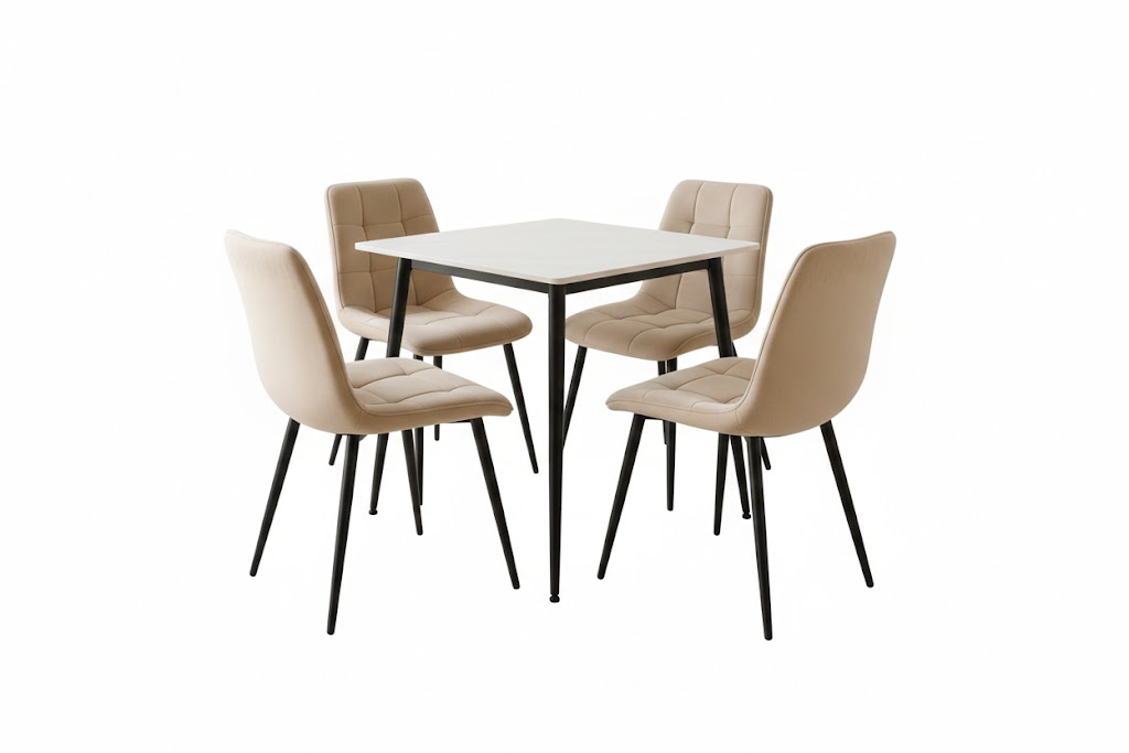 Jed�lensk� set st�l RION 80 + 4x stoli�ka CHIC bluvel 30