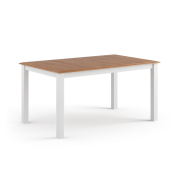 Stl rozkladac, borovica, farba biela - dub, sria Belluno Elegante, rozmer 93/150-197 cm