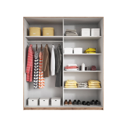 skria BETA dub san remo svetl v rozmeroch rka 180,200,221cm vntorn usporiadanie