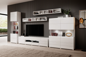 Ob�vacia stena TOLEDO biely vysok� lesk - biela