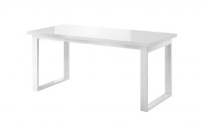 Stôl jedálenský 92 HELIO biele sklo