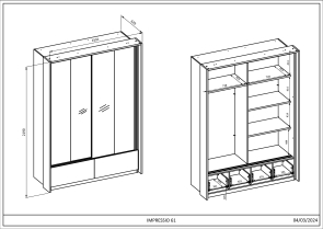 IMPRESSIO skria 159x219 cmrozmery