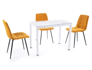 Jedlensk set stl DAMAR + 4x stolika MILA bluvel 14