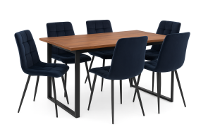 Jedlensk set IKON 3 + 6x stolika CHIC velvet