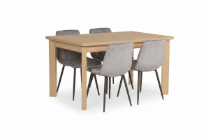 Jed�lensk� set st�l MAX 5P dub sonoma + 4x stoli�ka MILA