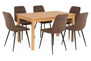 Jed�lensk� set st�l MAX 5P + 6x stoli�ka MILA