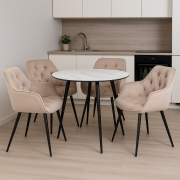 Jedlensk set stl IDEAL + 4x stolika CHERRY bluvel 30