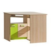 Detská izba EGO L11 PC stolík jaseň/zelená