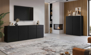 Ob�vacia stena CROSS �ierny onyx - pr�klad usporiadania