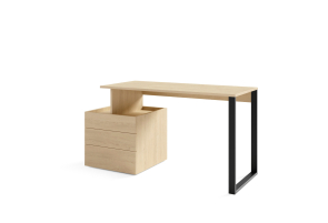 P�sac� st�l s kontajnerom SALSA SL12 dub pi�k�tov�