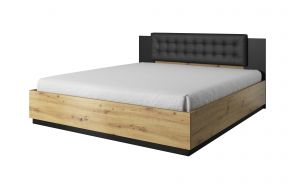 SIGMA posteľ 180 dub artisan/čierna
