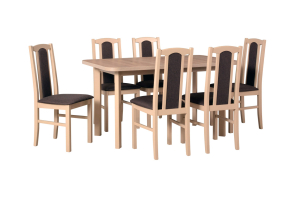 AKCIA st�l VENUS 2P dub sonoma, stoli�ky BOS 7 dub sonoma, l�tka 6