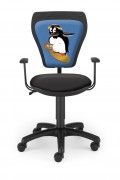 Detská stolička MINISTYLE BLACK penguin