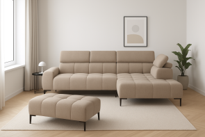 Sedacia sprava PLAZA L + TABURET XL - AKCIA, poah SOLAR 16