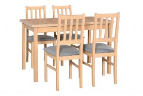 Stôl MAX 10, stolička BOS 4