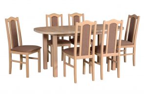 AKCIA stôl WENUS 1P sonoma, stoličky BOS 7 sonoma