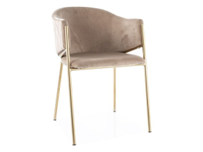 Stolika BONO VELVET / zlat podno