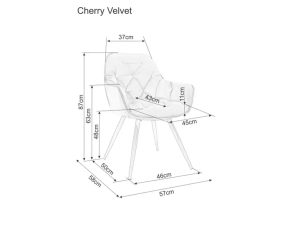 kreslo CHERRY rozmery